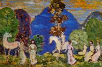 Prendergast, Maurice Brazil - Rider against Blue Hills